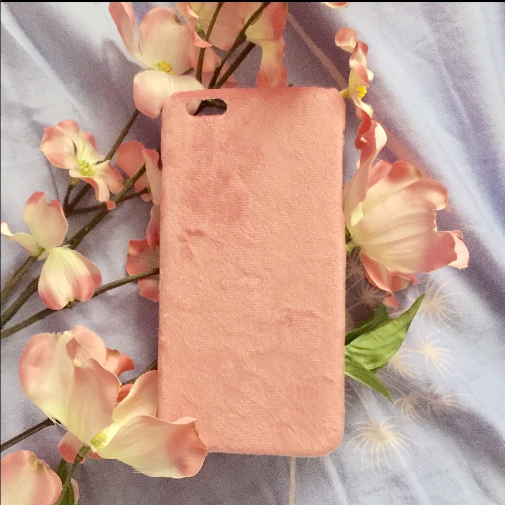 Cute Pink Faux Fur iPhone 6/6s Plus Case